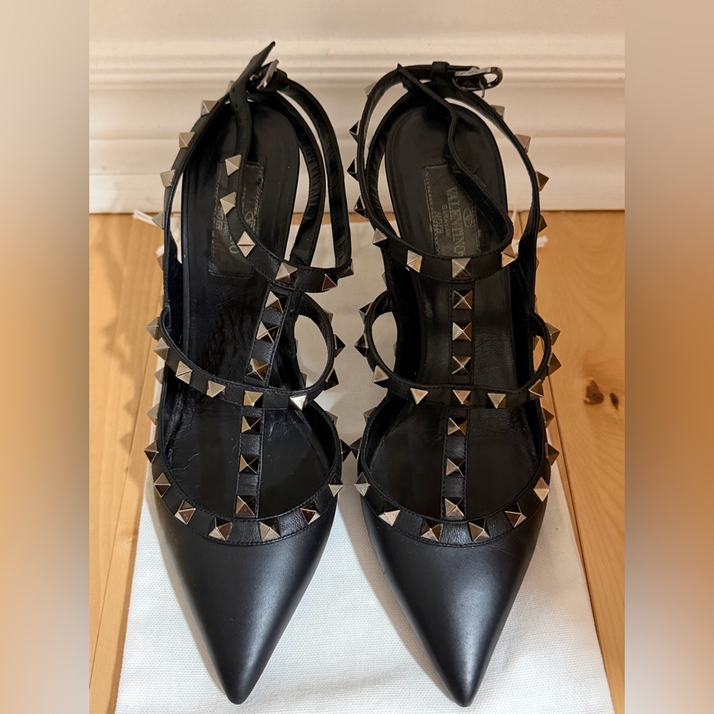 Valentino Garavani Black Studded Heels